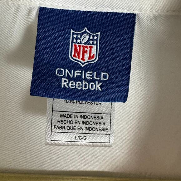 Onfield Reebok NFL San Francisco SF 49ers Snap Front Polyester Camp Shirt Large - Picture 4 of 10